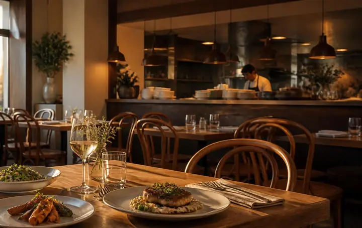 Homepage preview of the Laurel Bistro demo site